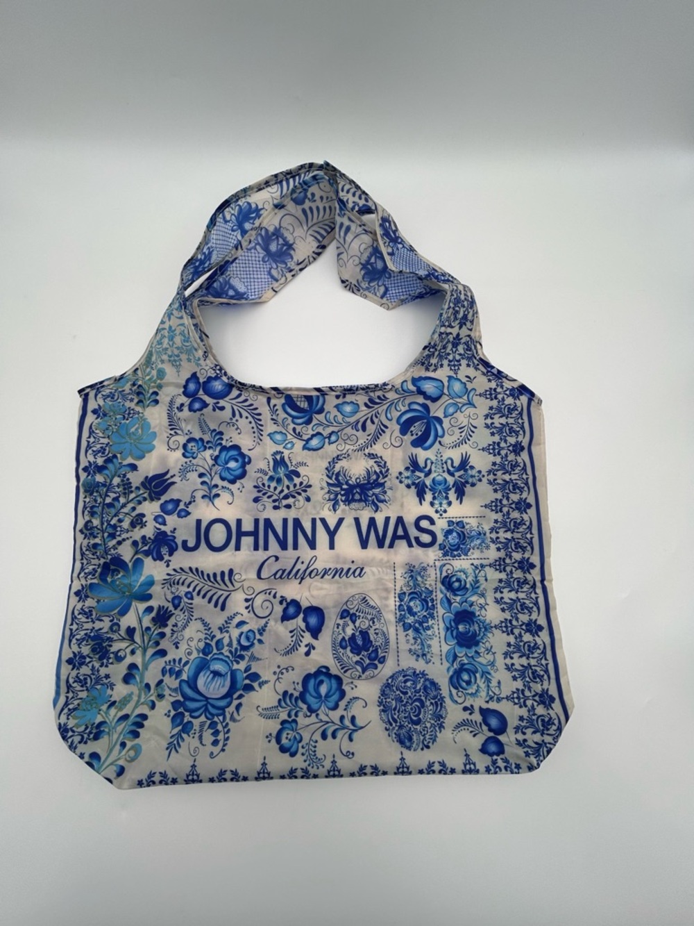 Johnny Was California Nylon Reusable Tote Shopper
Bag
Packable
Floral
Boho
Eco